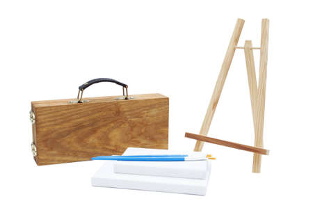 Painting kit isolated on white backgroundの写真素材
