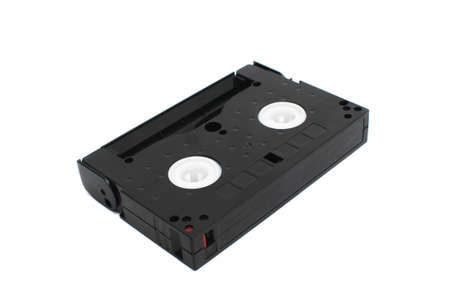 8mm Video Cassette isolated on white backgroundの写真素材