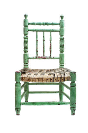 Vintage chair isolated on white backgroundの写真素材