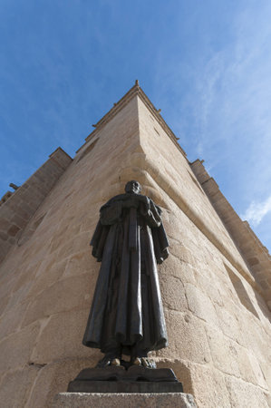 Sculpture of San Pedro view from belowの写真素材