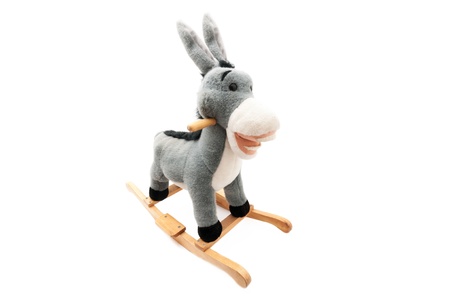 Toy horse isolated on white backgroundのeditorial素材