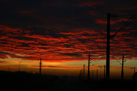 Urban sunriseの写真素材