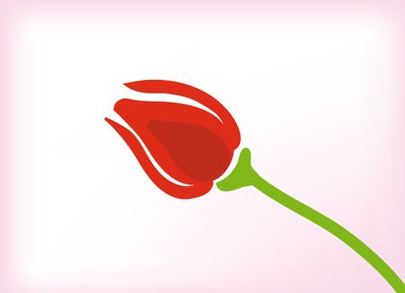 nice illustration of a tulipsの写真素材