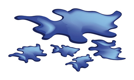 very nice illustration of blots isolated on white backgroundのイラスト素材