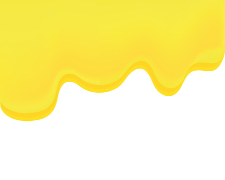 nice illustration of flowing honey isolated on white backgroundのイラスト素材