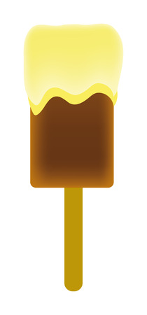 nice illustration of ice lolly isolated on white backgroundのイラスト素材