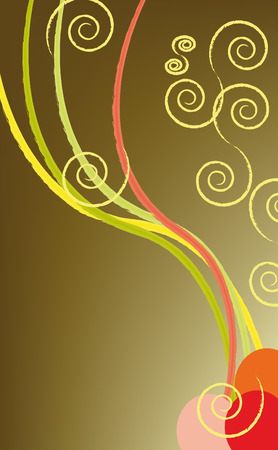 abstract background with a lot of colors and swirlsのイラスト素材