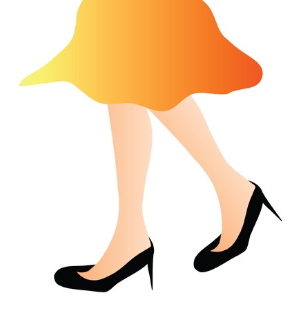 nice illustration - Detail of womans legのイラスト素材