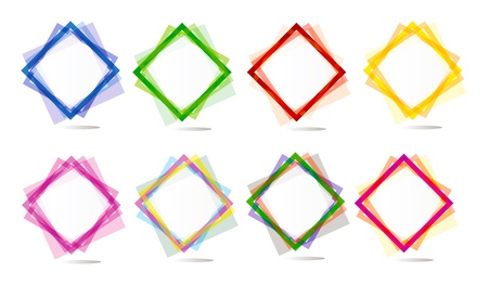 abstract colorful background and elements for web isolated over white backgroundのイラスト素材