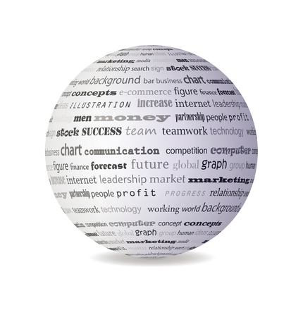 3D vector bowl with business theme for your webdesign or websiteのイラスト素材