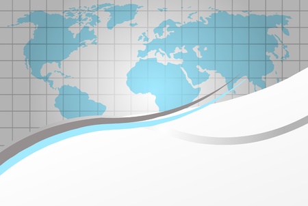 Vector moder background with world map. Can be used as background, layout or template for your business.のイラスト素材