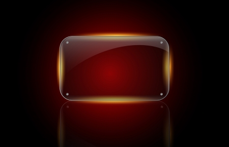 Beautiful vector glossy glass frame. Can be used for banner, frame, icon, template, layout, website. Looks so realistic.のイラスト素材