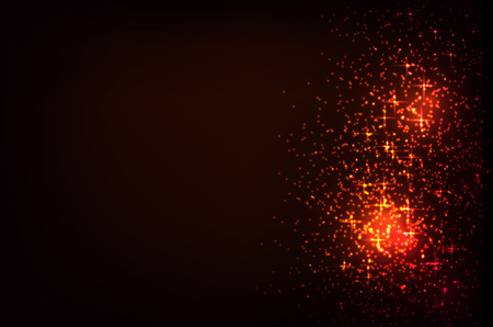 Glittering stars on bokeh backgroundのイラスト素材