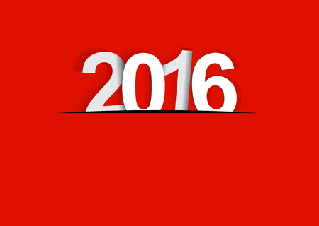 2015-2016 change represents the new year 2016. New year 2016 Text Design.のイラスト素材