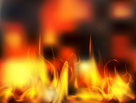 Vector abstract fire flame background looks like real fire.のイラスト素材