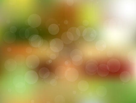 Colorful vector blurred circle abstract background with bokeh light circlesのイラスト素材