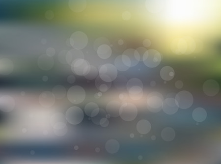 Vector blurred circle abstract background with bokeh light circlesのイラスト素材