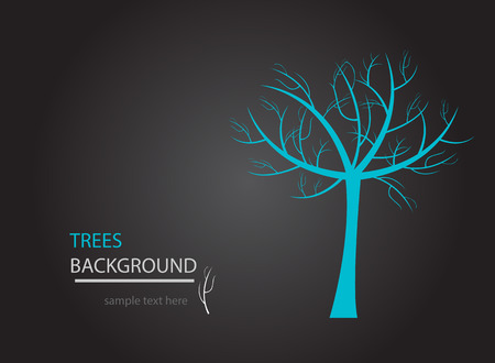 abstract tree. Can be used as nature or ecology background. Isolation over dark background.のイラスト素材