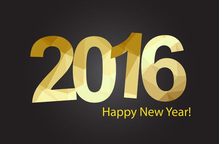 2015-2016 change represents the new year 2016. New year 2016 Text Design.のイラスト素材