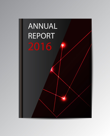Vector annual report 2016. Book isolated over background.のイラスト素材
