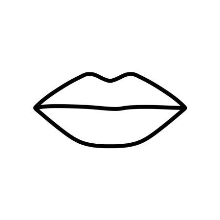 lip icon vectorのイラスト素材