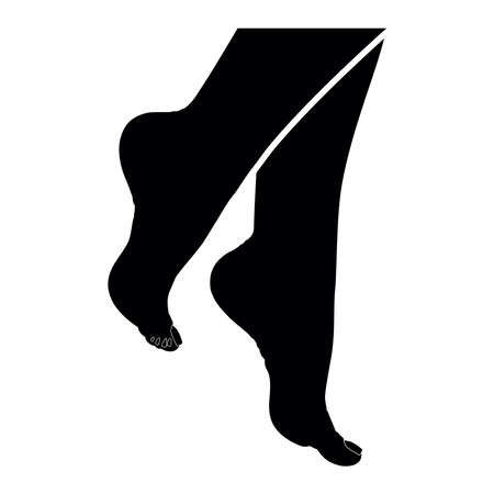 woman feet icon vectorのイラスト素材