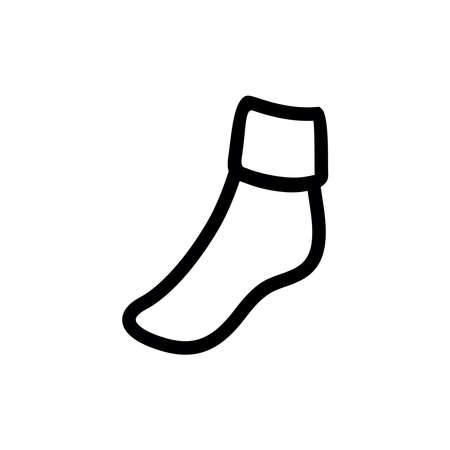 sock icon vectorのイラスト素材
