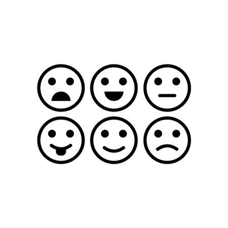 emoji icon vectorのイラスト素材