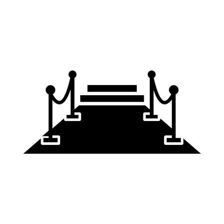 red carpet event icon vectorのイラスト素材