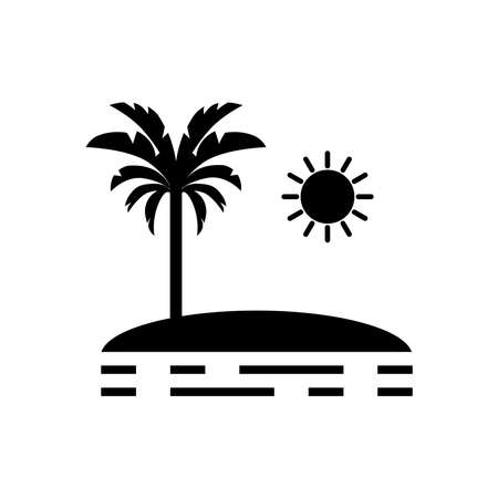 beach icon vectorのイラスト素材
