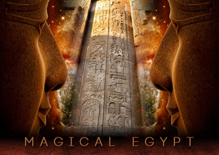 Collage 003 Magical Egypt Posterの写真素材