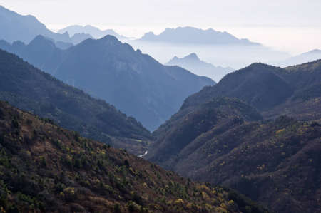 China Hubei Shennongjia Mountains landscapeの写真素材