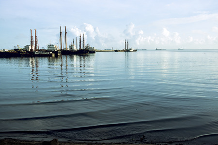 Tropical seaside scenery - taken in Hainan Island, Chinaの写真素材