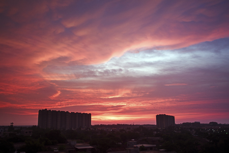beautiful sunsetの写真素材