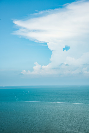 blue sky and sea sceneryの写真素材