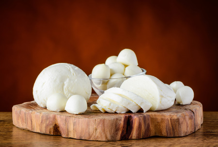 Mozzarella Cheese Balls. Italian Dairy product