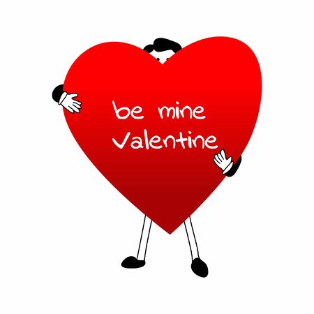 Be mine Valentine Illustrationのイラスト素材