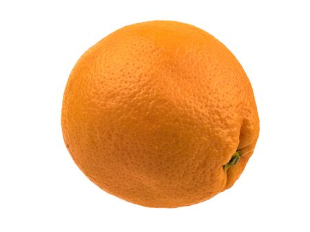 Isolated fruit on a white background. Ripe orange. Harvest fresh fruits. Healthy diet. Vitamin C. Exotic fruit. Citrus culture. It is covered with a rough orange peel. Source of vitamins.の写真素材
