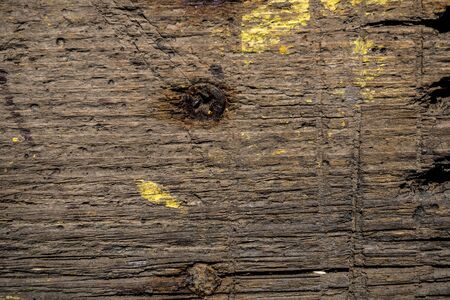Texture of old wood covered with paint. Background Image. Macro photo.の写真素材