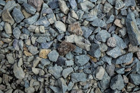 Gravel texture. Background image. Photo close up.の写真素材