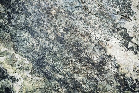The texture of the stone overgrown with moss. Background image of a boulderの写真素材