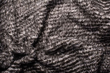 Detailed image of crumpled fabric. Image for the background. soft shadows. Close-up shot of fabric texture.の写真素材