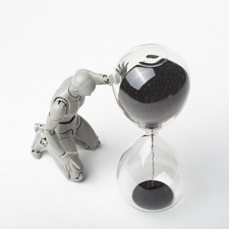 An attempt to stop time. Time spares none. Regret for the past. Time is running away like sand. The...