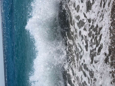 Blue sky and turquoise sea. Sunny summer day.の写真素材