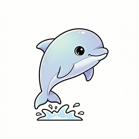 Cute blue bird isolated on a white background. Vector illustration.の素材