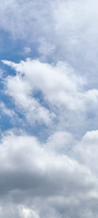 Blue sky with white cloudsbe used as a background.の写真素材