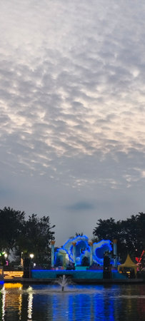 The Water Castle is a theme park in Bangkok, Thailand.の写真素材