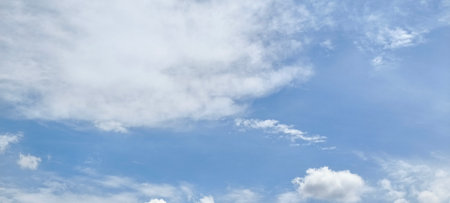 Blue sky with white cloudsbe used as a background.