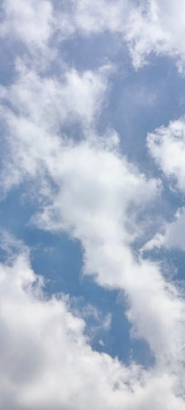 Blue sky with white cloudsbe used as a background.