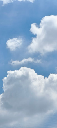 blue sky with cloud closeupuse as natural background.